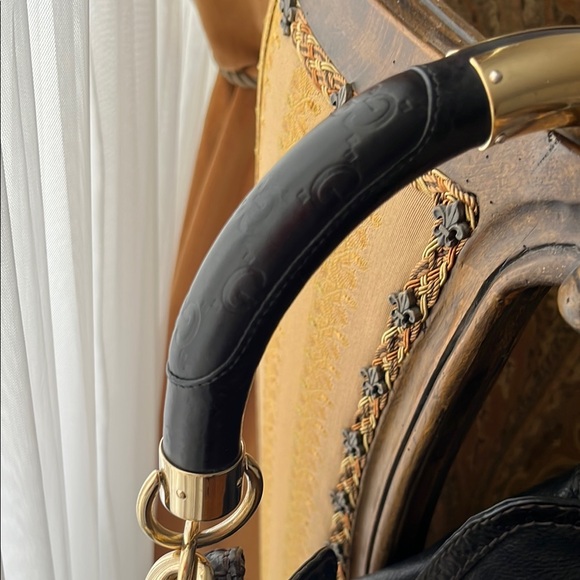 Gucci Black Hobo Bag with Gold Hardware - Picture 11 of 16